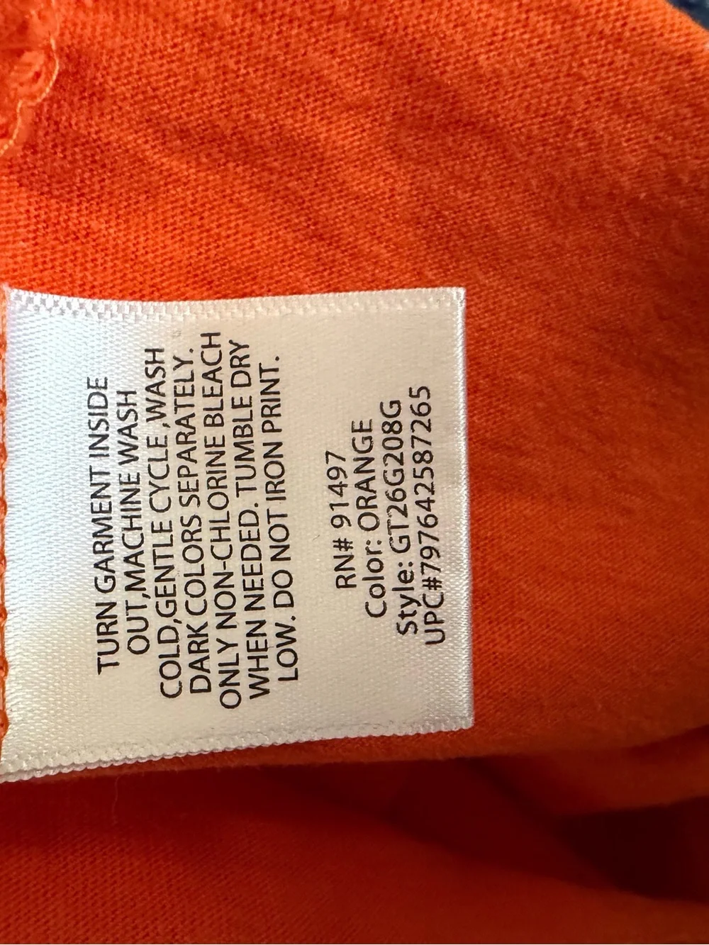 Women’s XL Halloween Awesome Grandma Costume Graphic V-Neck Orange Tee
